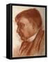 Portrait of the Composer Alexander Glazunov, (1865-193)-Alexander Yevgenyevich Yakovlev-Framed Stretched Canvas
