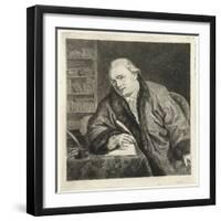 Portrait of the Composer and Etcher Johan Antoni Kauclitz Colizzi (1742-180), 1780s-Louis-Bernard Coclers-Framed Giclee Print