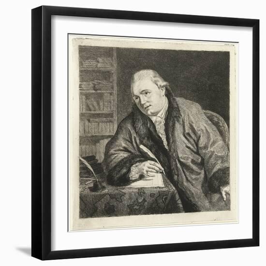 Portrait of the Composer and Etcher Johan Antoni Kauclitz Colizzi (1742-180), 1780s-Louis-Bernard Coclers-Framed Giclee Print