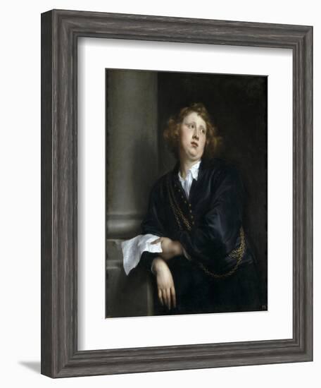 Portrait of the Composer and Organist Henricus Liberti (1610-166)-Sir Anthony Van Dyck-Framed Giclee Print