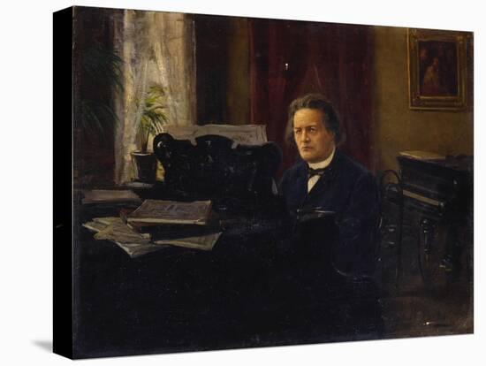 Portrait of the Composer Anton Rubinstein, Late 19th Century-Mikhail Yarovoy-Stretched Canvas