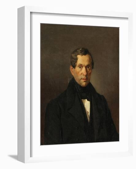 Portrait of the Composer Count Matvey Vielgorsky (1794-186), 1838-Karl Pavlovich Briullov-Framed Giclee Print