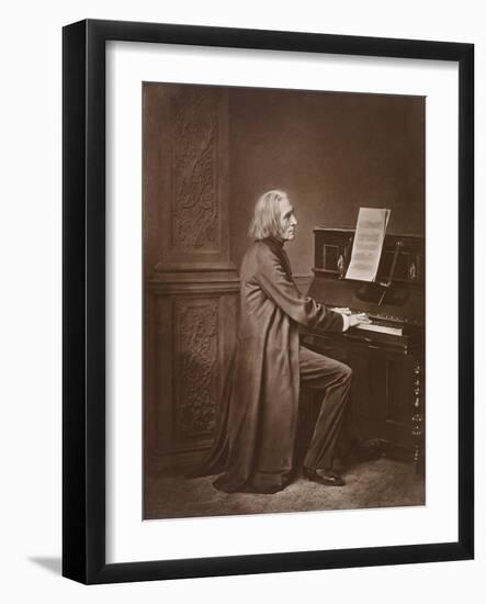 Portrait of the Composer Franz Liszt (1811-188), 1880S-Franz Hanfstaengl-Framed Giclee Print