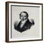 Portrait of the Composer Gioachino Antonio Rossini (1792-186)-null-Framed Giclee Print