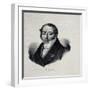 Portrait of the Composer Gioachino Antonio Rossini (1792-186)-null-Framed Giclee Print