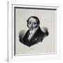 Portrait of the Composer Gioachino Antonio Rossini (1792-186)-null-Framed Giclee Print