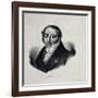 Portrait of the Composer Gioachino Antonio Rossini (1792-186)-null-Framed Giclee Print