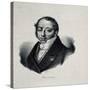 Portrait of the Composer Gioachino Antonio Rossini (1792-186)-null-Stretched Canvas