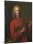 Portrait of the Composer Jean-Philippe Rameau (1683-176), 1728-Jacques-Andrè Joseph Aved-Mounted Giclee Print