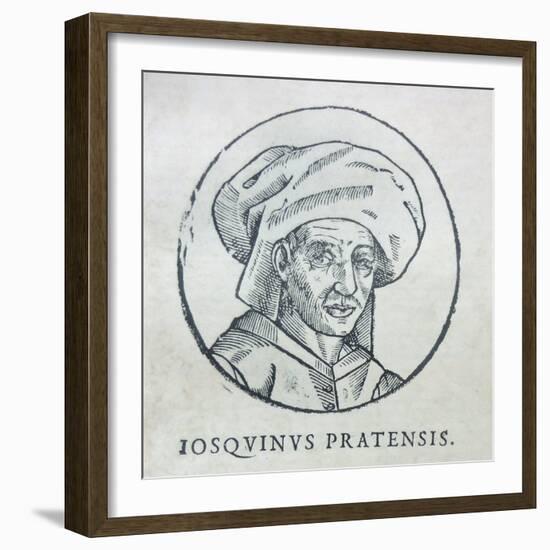 Portrait of the Composer Josquin Des Prez, C. 1610-null-Framed Giclee Print