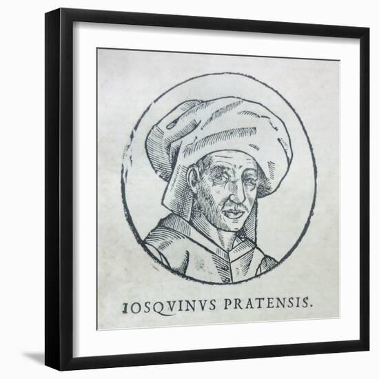 Portrait of the Composer Josquin Des Prez, C. 1610-null-Framed Giclee Print
