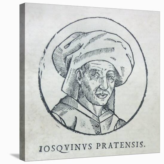 Portrait of the Composer Josquin Des Prez, C. 1610-null-Stretched Canvas