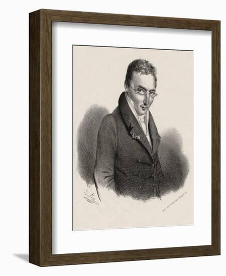 Portrait of the composer Louis-Joseph-Ferdinand Hérold (1791-1833), c. 1830-null-Framed Giclee Print