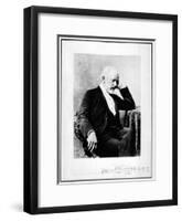 Portrait of the Composer Pyotr I. Tchaikovsky (1840-189), 1880S-null-Framed Giclee Print