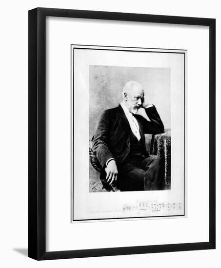 Portrait of the Composer Pyotr I. Tchaikovsky (1840-189), 1880S-null-Framed Giclee Print