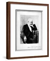 Portrait of the Composer Pyotr I. Tchaikovsky (1840-189), 1880S-null-Framed Giclee Print