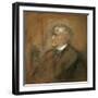 Portrait of the Composer Richard Wagner, (1813-188), 1868-Franz Seraph von Lenbach-Framed Giclee Print