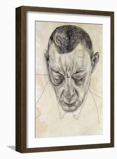 Portrait of the Composer Sergei Rakhmaninov (1873-194), 1930-Boris Dmitryevich Grigoriev-Framed Giclee Print