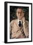 Portrait of the Composer, Sergei Vasilievich Rachmaninov (1873-1943) 1925-Konstantin Andreevic Somov-Framed Premium Giclee Print