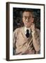 Portrait of the Composer, Sergei Vasilievich Rachmaninov (1873-1943) 1925-Konstantin Andreevic Somov-Framed Giclee Print