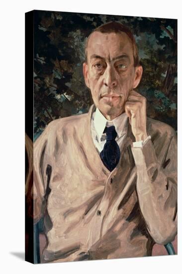 Portrait of the Composer, Sergei Vasilievich Rachmaninov (1873-1943) 1925-Konstantin Andreevic Somov-Stretched Canvas