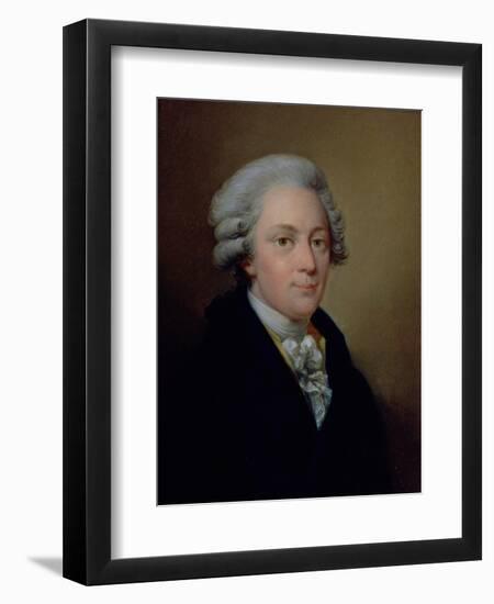 Portrait of the Composer Wolfgang Amadeus Mozart (1759-91)-Josef Grassi-Framed Premium Giclee Print