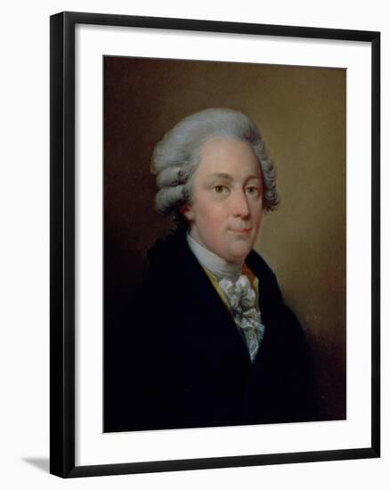 Portrait of the Composer Wolfgang Amadeus Mozart (1759-91)-Josef Grassi-Framed Giclee Print