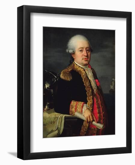 Portrait of the Comte De La Couldre De La Bretonniere-Robert Lefevre-Framed Giclee Print