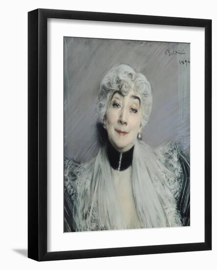 Portrait of the Countess De Martel De Janville, Known as Gyp (1850-1932), 1894-Giovanni Boldini-Framed Giclee Print