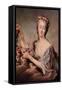 Portrait of the Countess Du Barry as Flora-Francois Hubert Drouais-Framed Stretched Canvas