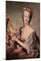 Portrait of the Countess Du Barry as Flora-Francois Hubert Drouais-Mounted Giclee Print