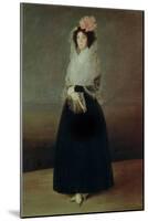 Portrait of the Countess of Carpio (1757-95) Marquesa De La Solana, circa 1793-Francisco de Goya-Mounted Giclee Print