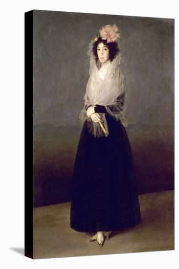 Portrait of the Countess of Carpio, Marquesa De La Solana-Francisco de Goya-Stretched Canvas