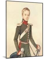 Portrait of the Crown Prince Alexander Nikolayevich (1818-188), 1828-Pyotr Fyodorovich Sokolov-Mounted Giclee Print