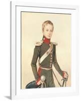 Portrait of the Crown Prince Alexander Nikolayevich (1818-188), 1828-Pyotr Fyodorovich Sokolov-Framed Giclee Print