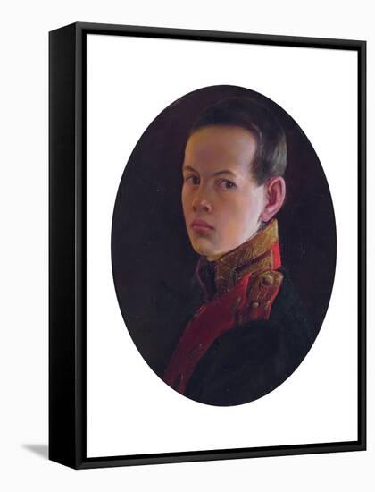Portrait of the Crown Prince Alexander Nikolayevich (1818-188)-George Dawe-Framed Stretched Canvas