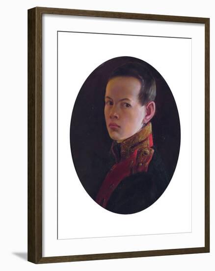 Portrait of the Crown Prince Alexander Nikolayevich (1818-188)-George Dawe-Framed Giclee Print