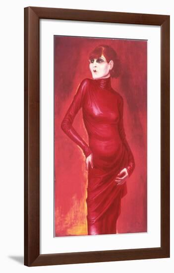 Portrait of the dancer Anita Berber, c.1925-Otto Dix-Framed Collectable Print