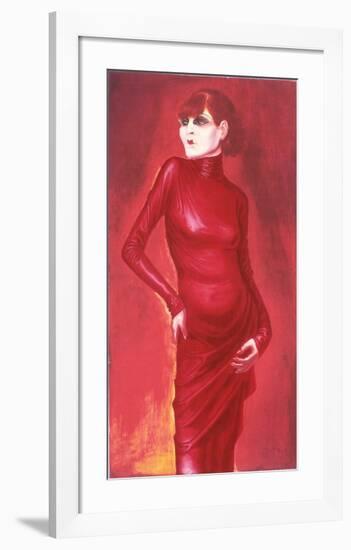 Portrait of the dancer Anita Berber, c.1925-Otto Dix-Framed Collectable Print