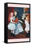 Portrait of The Daughters of Catulle Mend?At The Piano-Pierre-Auguste Renoir-Framed Stretched Canvas