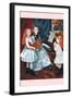 Portrait of The Daughters of Catulle Mend?At The Piano-Pierre-Auguste Renoir-Framed Art Print