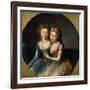 Portrait of the Daughters of Emperor Paul I, 1796-Marie Louise Elisabeth Vigee-Lebrun-Framed Giclee Print