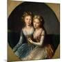 Portrait of the Daughters of Emperor Paul I, 1796-Marie Louise Elisabeth Vigee-Lebrun-Mounted Giclee Print