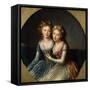 Portrait of the Daughters of Emperor Paul I, 1796-Marie Louise Elisabeth Vigee-Lebrun-Framed Stretched Canvas