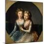 Portrait of the Daughters of Emperor Paul I, 1796-Marie Louise Elisabeth Vigee-Lebrun-Mounted Giclee Print