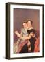 Portrait of The Daughters of Joseph Bonaparte-Jacques-Louis David-Framed Art Print