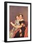 Portrait of The Daughters of Joseph Bonaparte-Jacques-Louis David-Framed Art Print