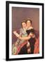 Portrait of The Daughters of Joseph Bonaparte-Jacques-Louis David-Framed Art Print