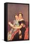 Portrait of The Daughters of Joseph Bonaparte-Jacques-Louis David-Framed Stretched Canvas