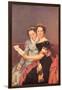 Portrait of The Daughters of Joseph Bonaparte-Jacques-Louis David-Framed Art Print